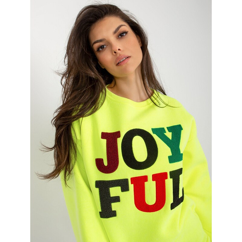 My Red Lips Sweatshirt-EM-BL-617-5.00X-fluo yellow 64788008