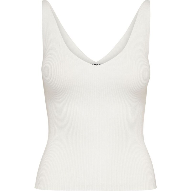 JDY Vyšívaný top Nanna šedobiela 17700500