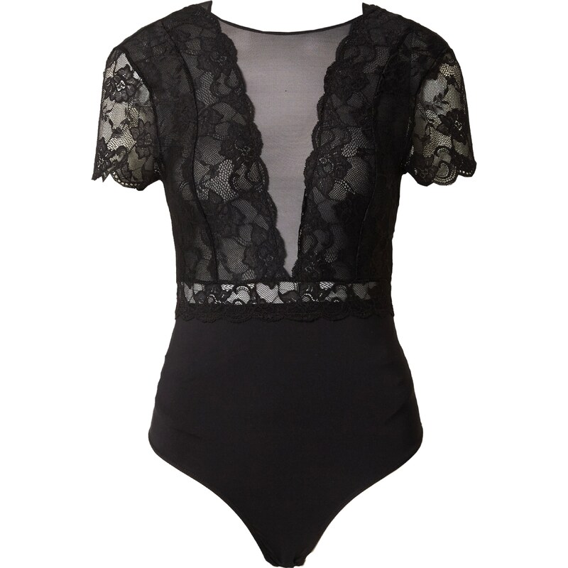 PIECES Košeľové body Sicca čierna 12648902