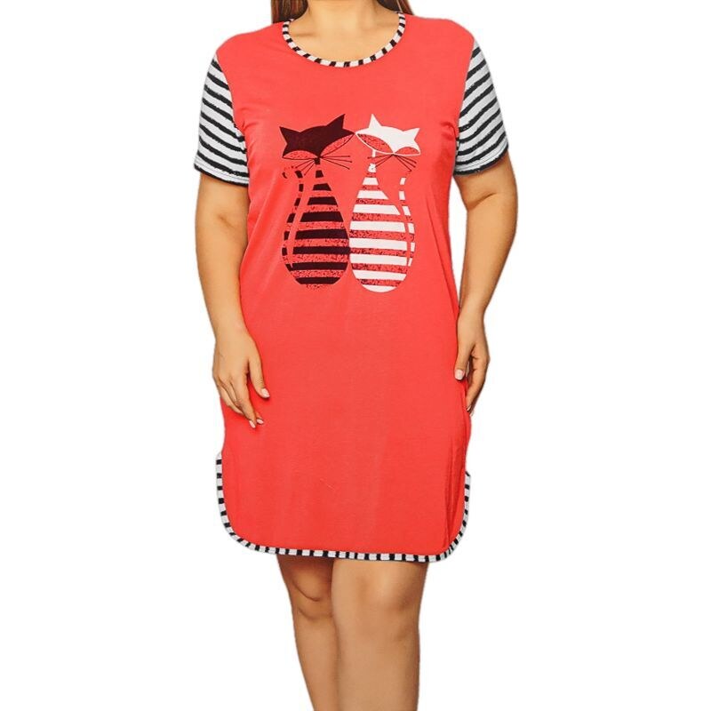 Dámska nočná košeľa ružová 42091391