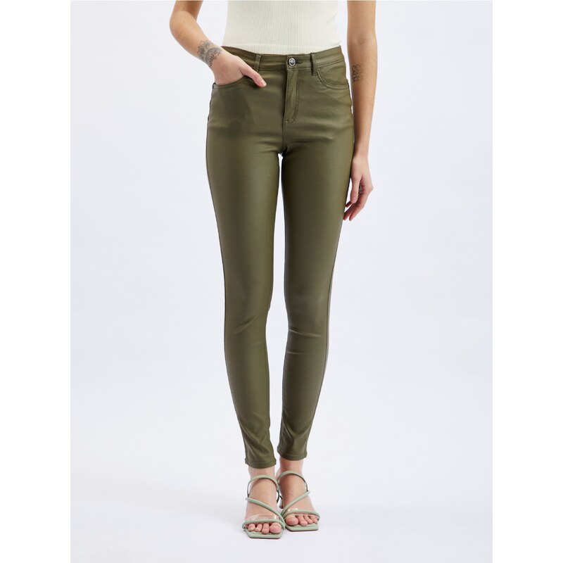 Nohavice pre ženy ORSAY - kaki 64774583