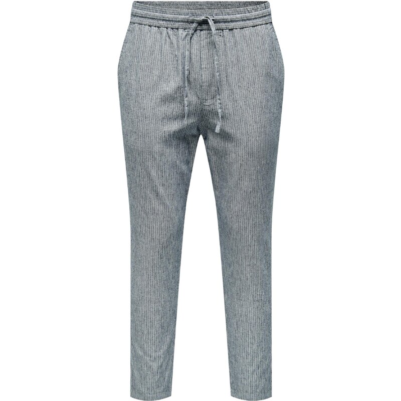 Only & Sons Nohavice Linus modrosivá / biela 39691395