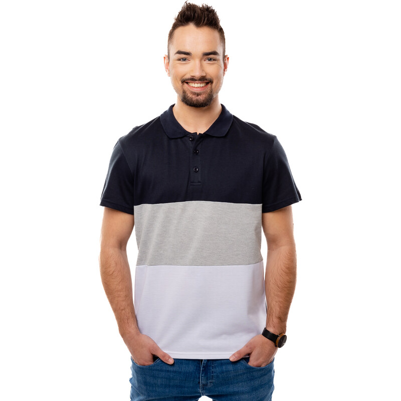 Pánske tričko GLANO - tmavomodré 64623659