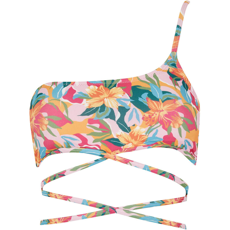 DEFACTO Regular Fit One Shoulder Floral Print Bikini Top 64773773
