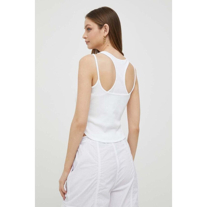 Top Calvin Klein Jeans dámsky, biela farba, J20J221430