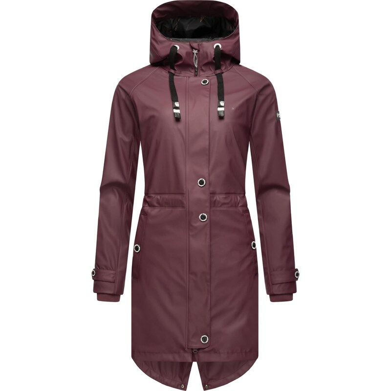 NAVAHOO Funkčný kabát Rainy Flower burgundská 54241895