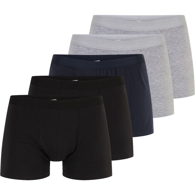 ABOUT YOU Boxerky Falk námornícka modrá / sivá melírovaná / čierna 42193797