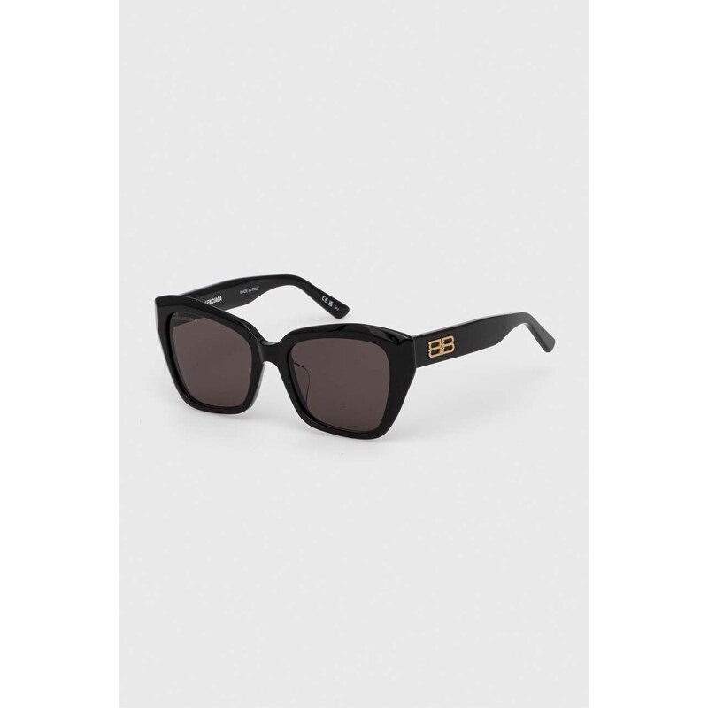 Slnečné okuliare Balenciaga BB0273SA dámske, čierna farba