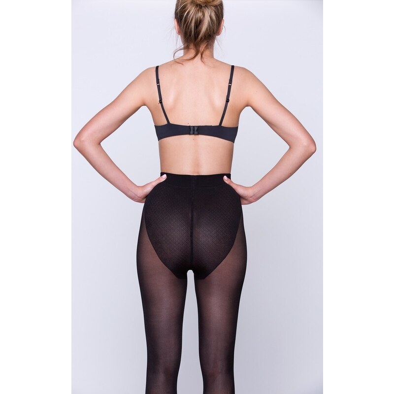 Čierne kompresné silonky Gabriella Comfort 3D 400 50 den 42165821