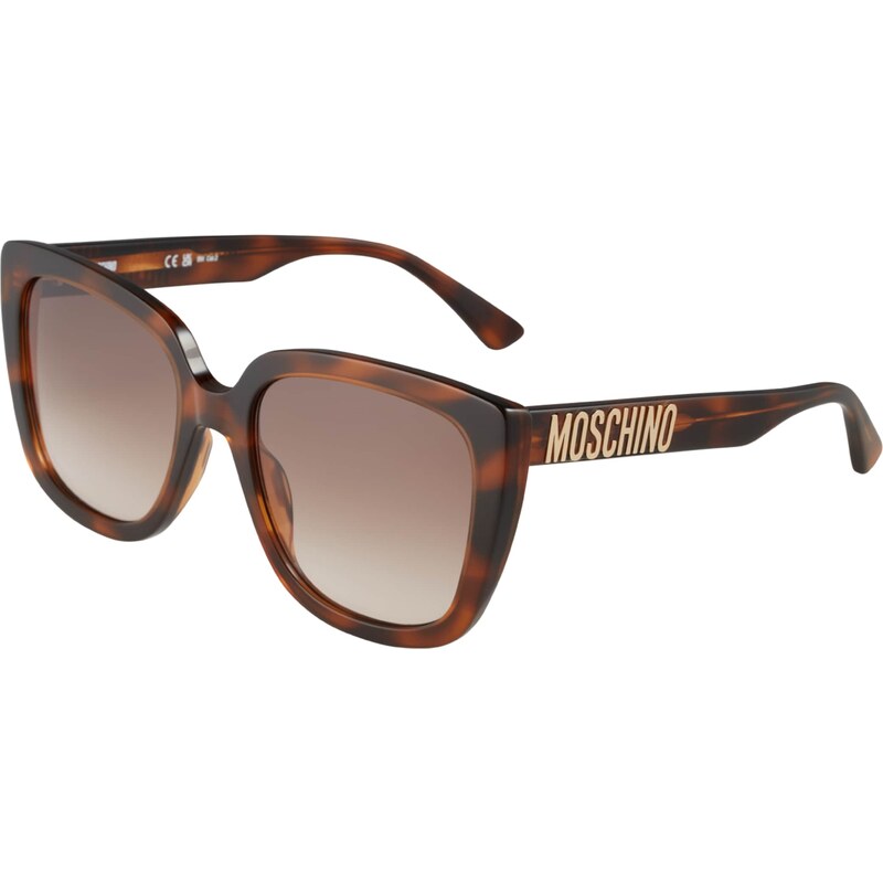 MOSCHINO Slnečné okuliare hnedá / tmavohnedá / zlatá 56602856