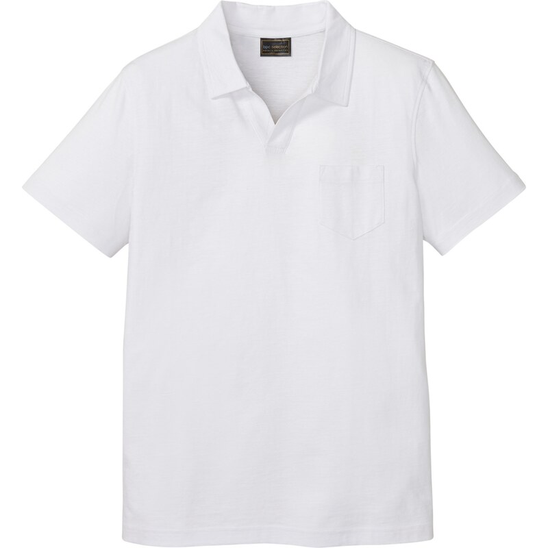 bonprix Polo tričko, krátky rukáv, farba biela 50747733