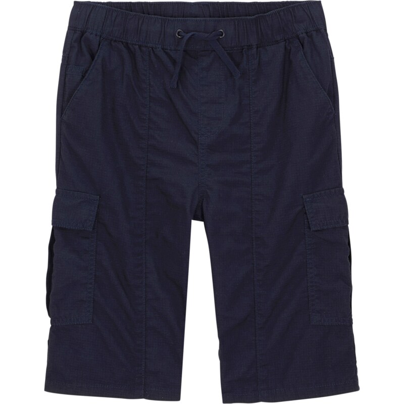 bonprix Bermudy Cargo z čistej bavlny, Regular Fit, farba modrá 52158046