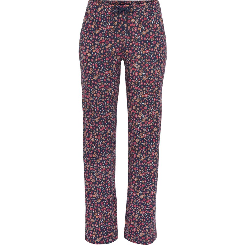 s.Oliver Pyžamové nohavice námornícka modrá / oranžová / červená 54249232
