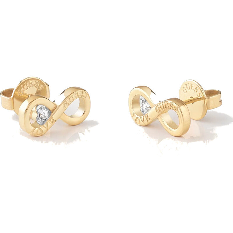 Guess Krásne pozlátené náušnice Nekonečno Studs Party JUBE02182JWYGT/U 66580305