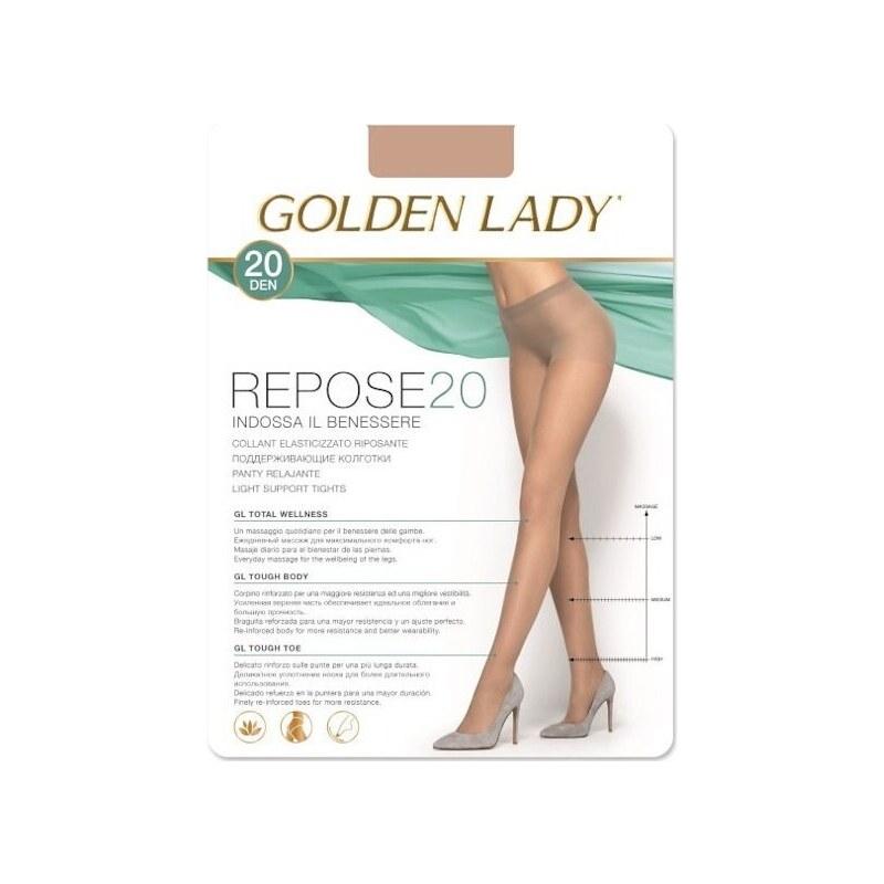 BASIC Ľahko kompresné silonky Golden Lady Repose 20 den 42212705