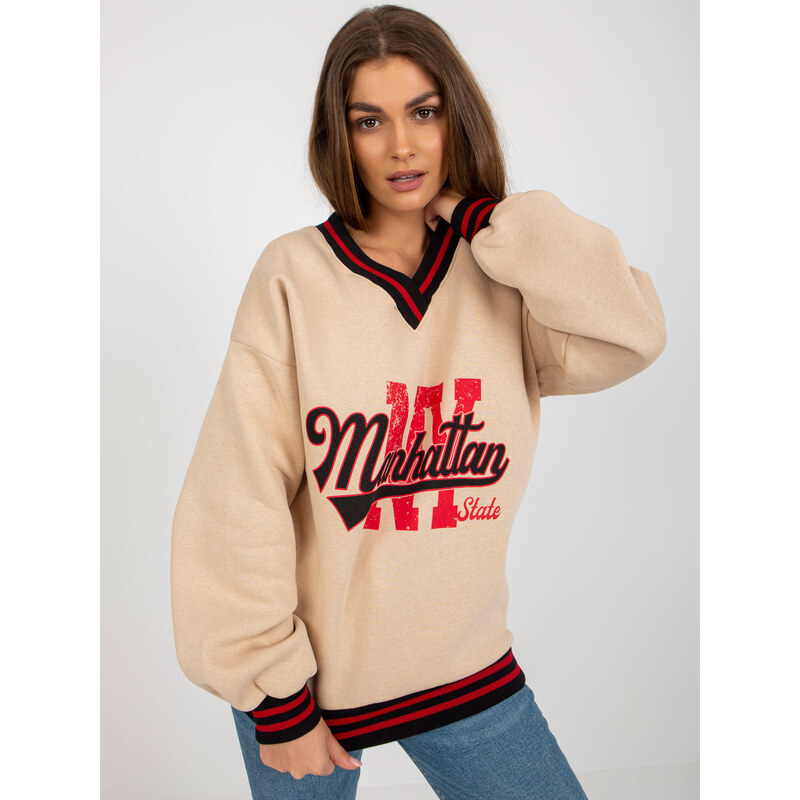 ex moda Sweatshirt-EM-BL-754.37-beige 64787706