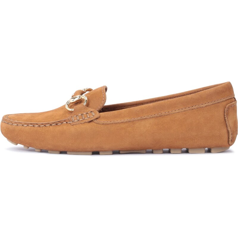 Kazar Mokasíny koňaková / zlatá 54237634