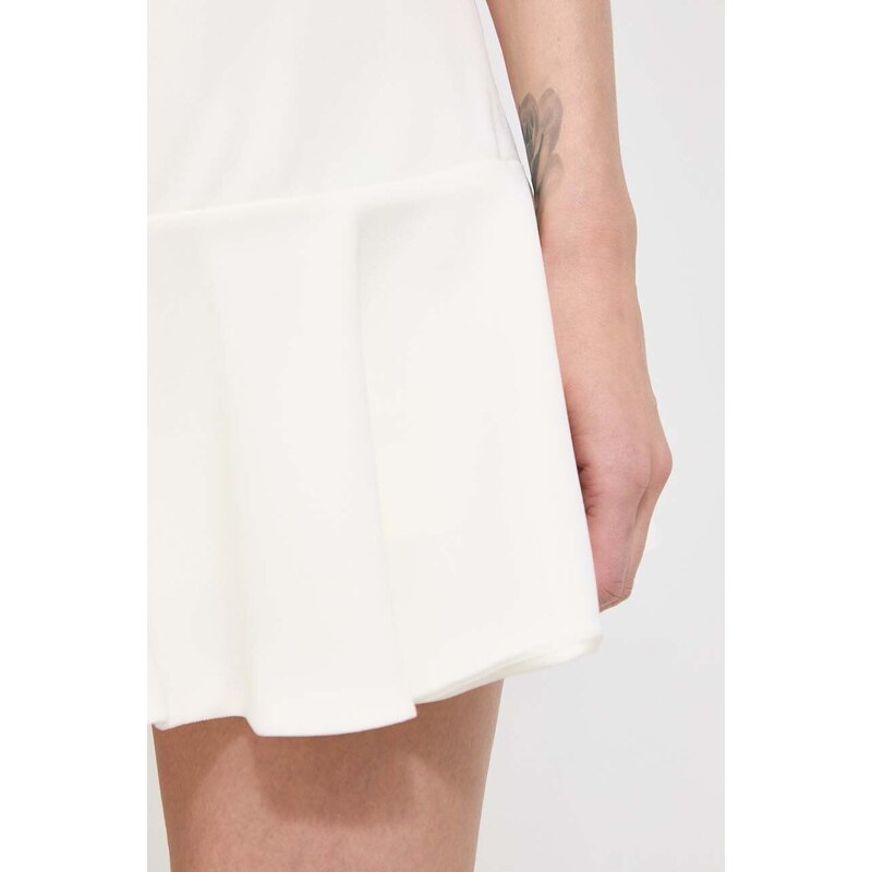 Sukňa Marciano Guess béžová farba, mini, áčkový strih