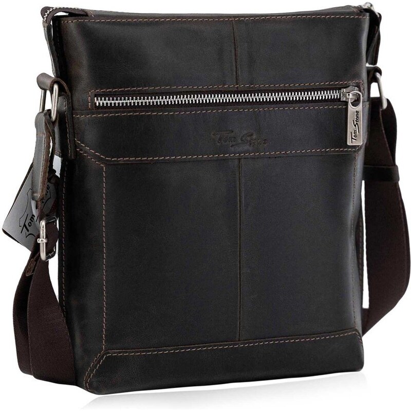 Tome Stone Kožená taška cez rameno Forgy BR 42716682