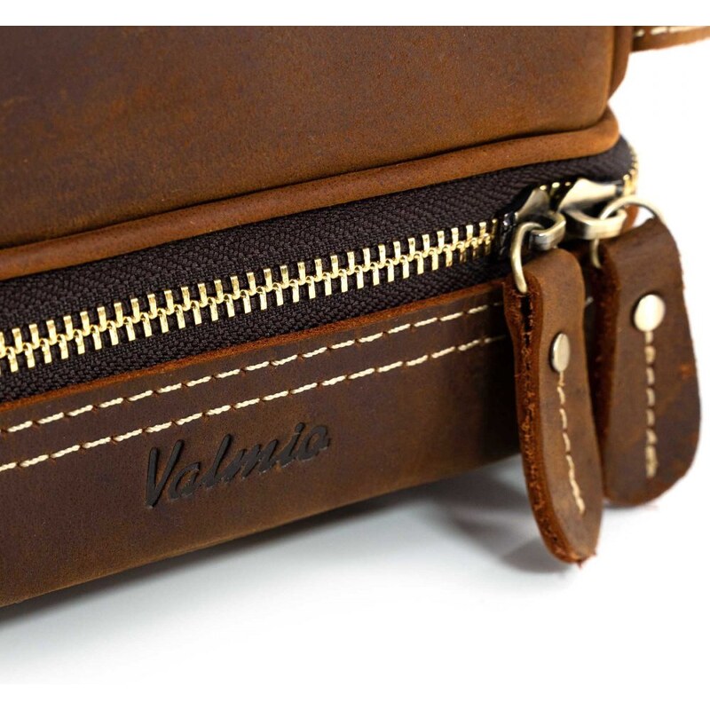 Kožená kozmetická taška Valmio Vintage