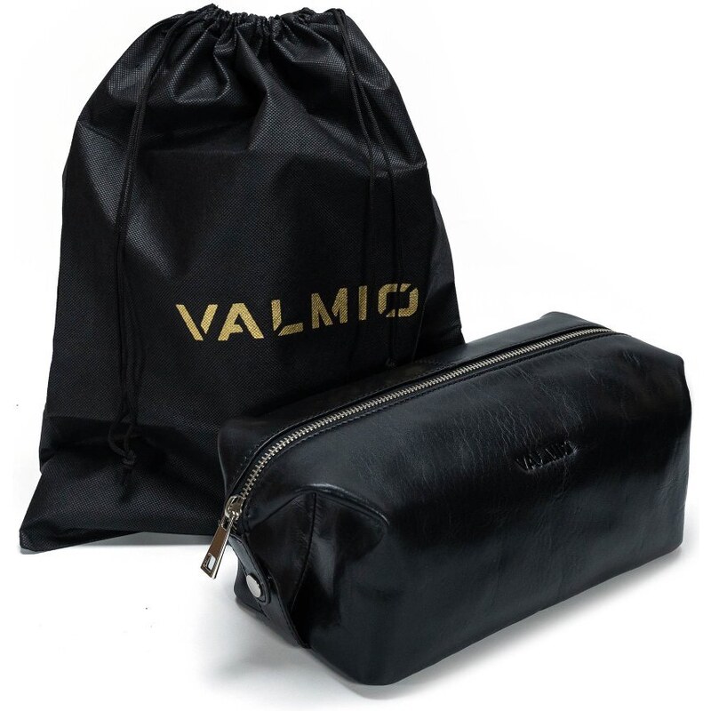 Kožená kozmetická taška Valmio Avia Black