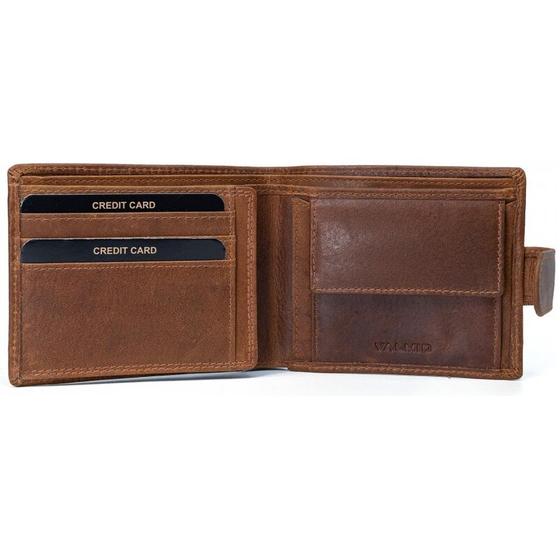 Hnedá pánska peňaženka Valmio Pelle Classic V6