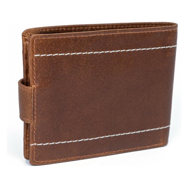 Hnedá pánska peňaženka Valmio Pelle Classic V6