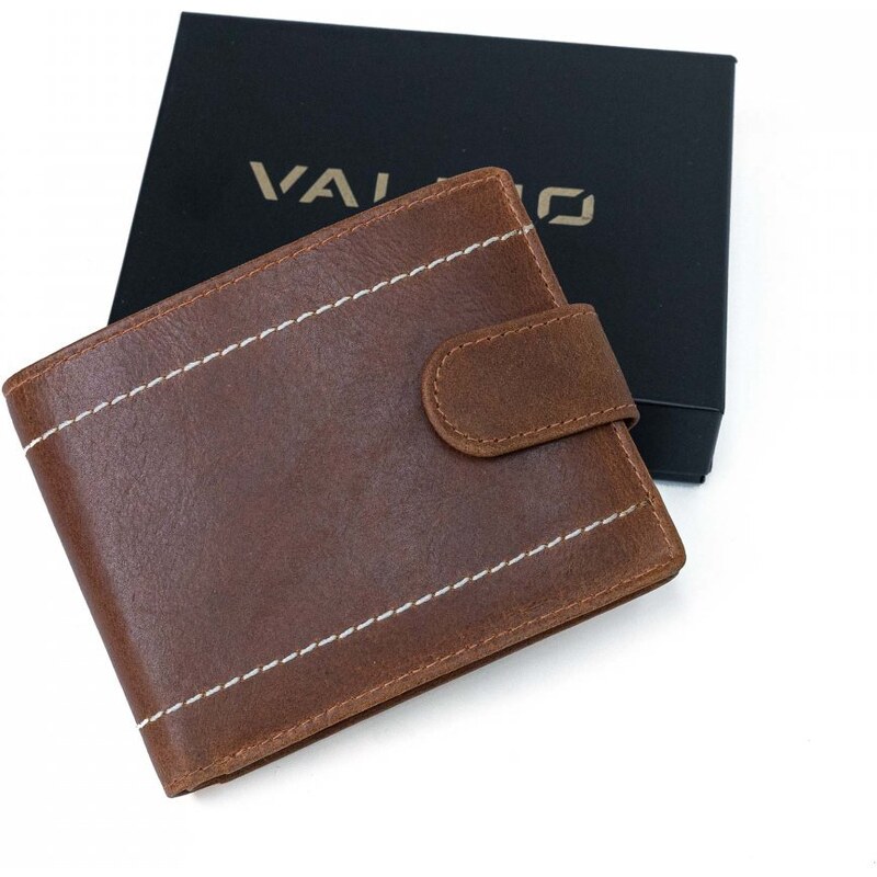 Hnedá pánska peňaženka Valmio Pelle Classic V6
