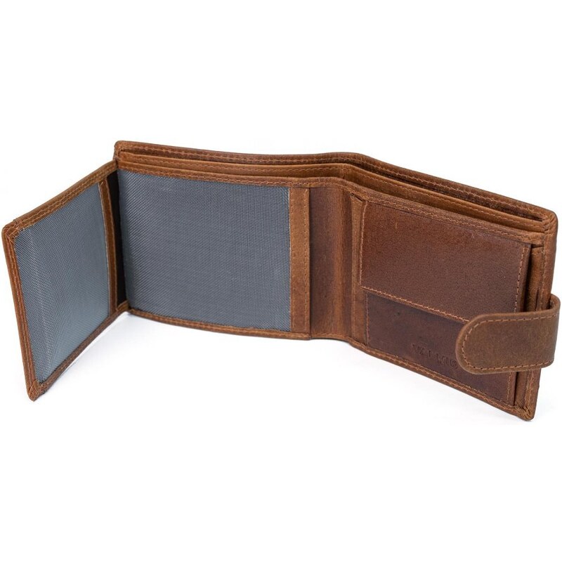 Hnedá pánska peňaženka Valmio Pelle Classic V6