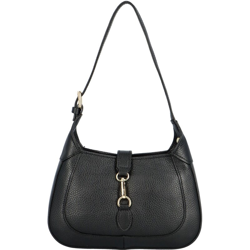 Delami Vera Pelle Dámska kožená kabelka cez rameno čierna - Delami 43360589