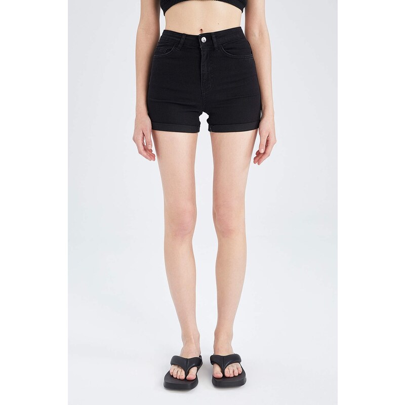 DEFACTO Regular Waist Folded Jean Shorts 55474744