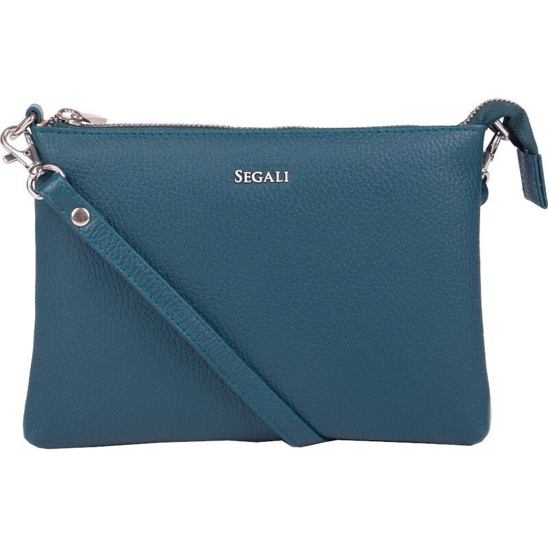 SEGALI Dámska kožená crossbody kabelka A6B Rain Storm 66596255