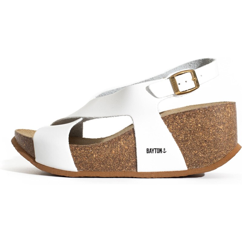 Bayton Remienkové sandále Rea čierna / biela 63134283