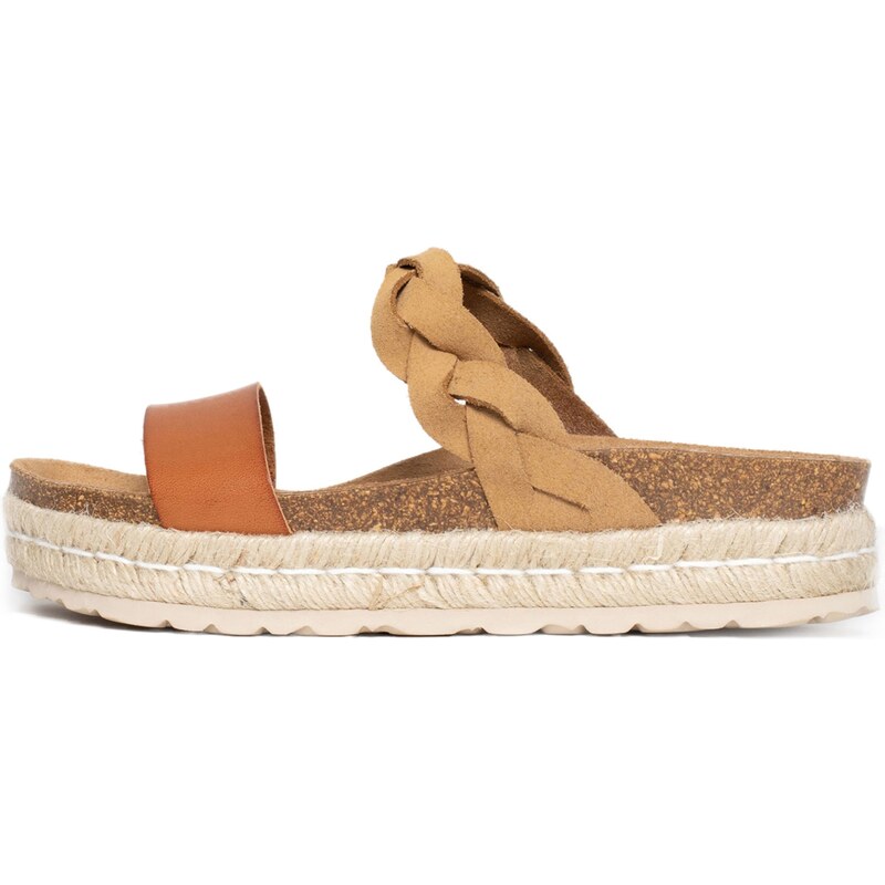 Bayton Šľapky Clarence béžová / hnedá / karamelová / koňaková 54233790