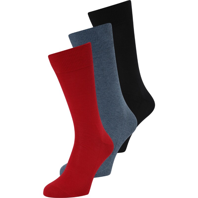 FALKE Ponožky Family modrosivá / červená / čierna 42753513