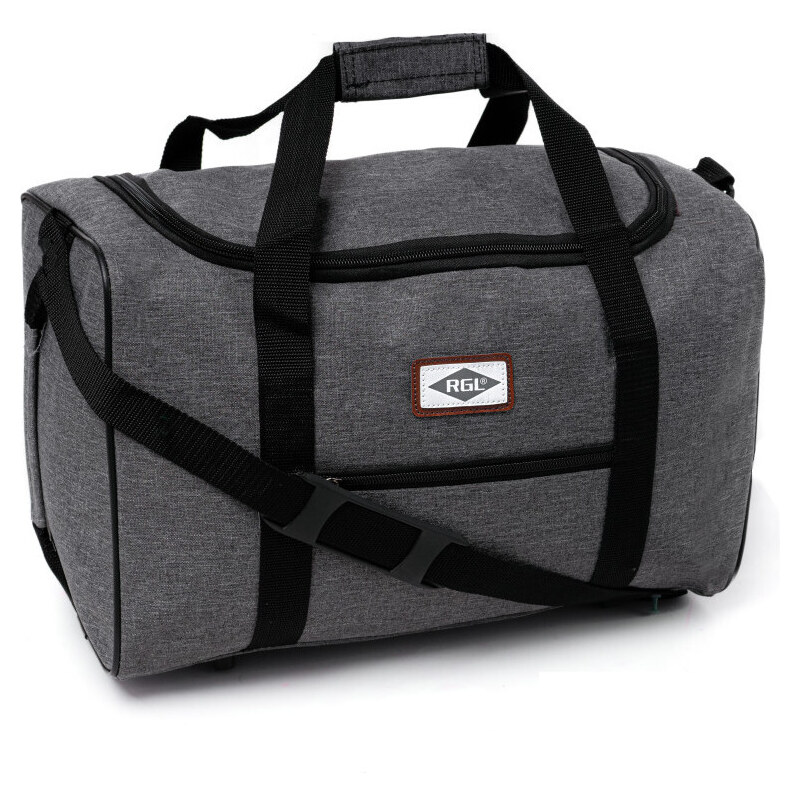 Rogal Sivo-čierna cestovná príručná taška Airport - veľ. M 36594350