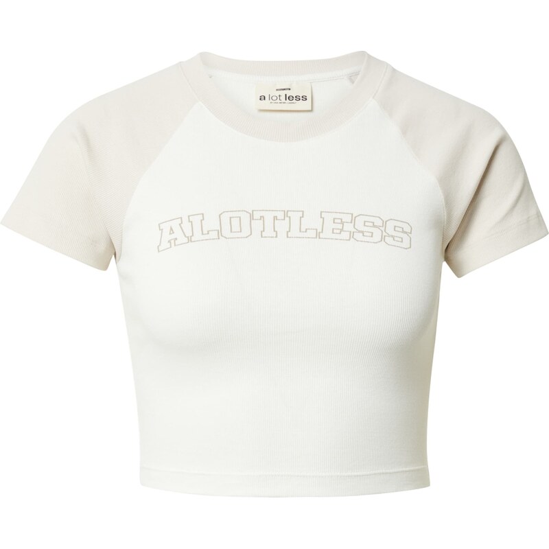 A LOT LESS Tričko Smilla béžová / prírodná biela 54250026