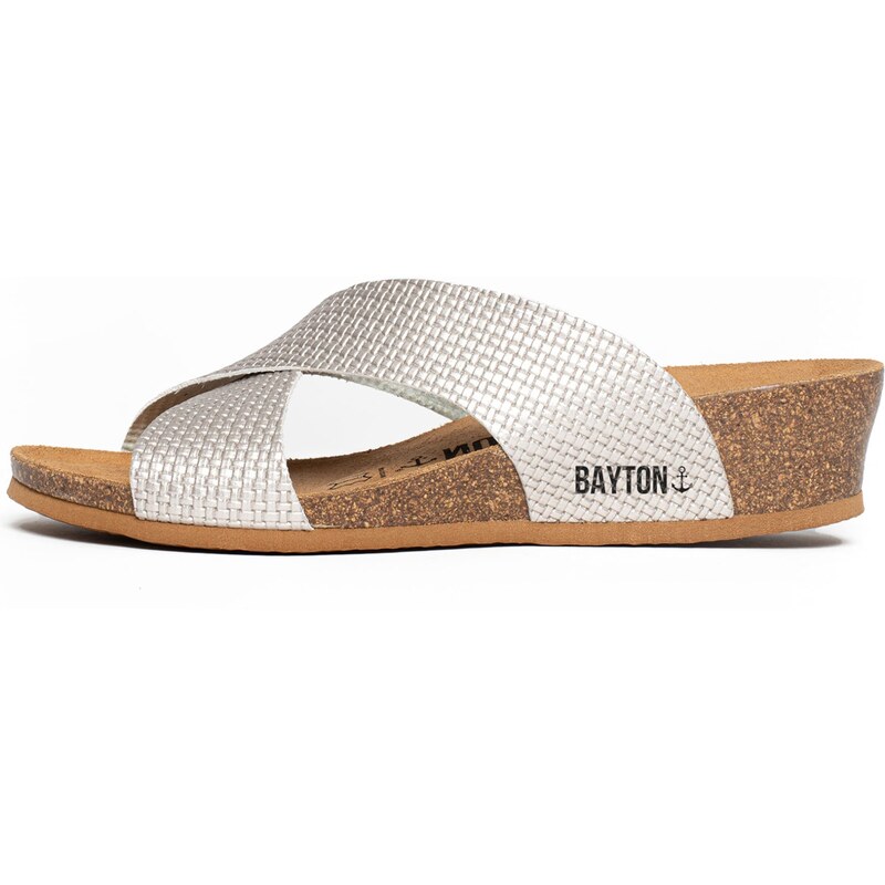 Bayton Šľapky Marta strieborná 54233650