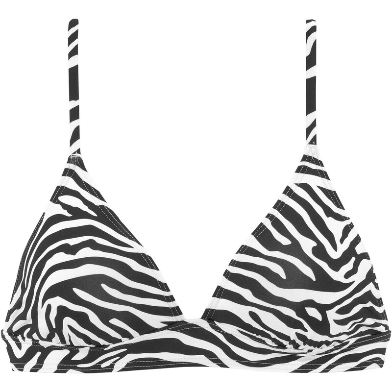 VENICE BEACH Športový bikinový top čierna / biela 54247423