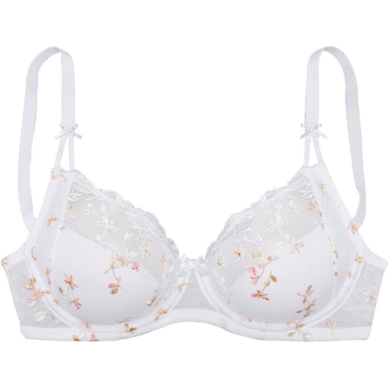 NUANCE Podprsenka béžová / svetloružová / biela 54247431