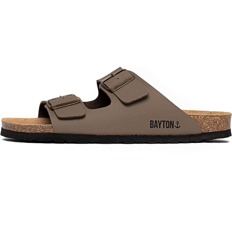 Bayton Šľapky Atlas tmavohnedá / čierna 54631291