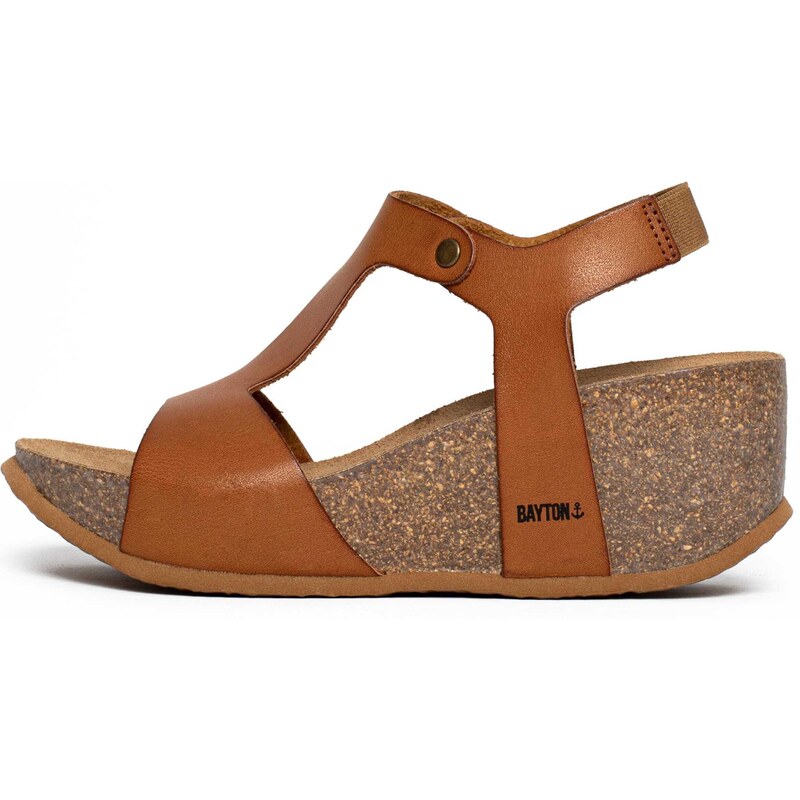 Bayton Remienkové sandále Madrida farba ťavej srsti / čierna 54233764