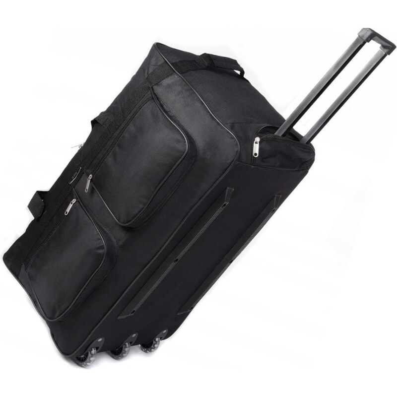 Rogal Čierna cestovná taška na kolieskach "Comfort" - veľ. L, XL, XXL, XXXL