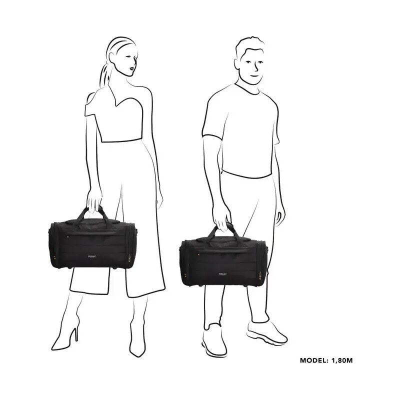 Beagles Tmavomodrá cestovná taška na rameno "Typical" - veľ. L