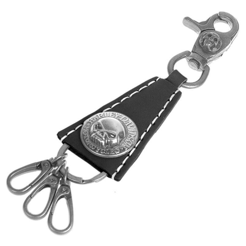 kožená kľúčenka Harley Davidson Lebka 42742354
