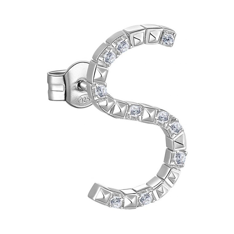 Rosato Strieborná single náušnice so zirkónmi S Cubica RZCU45 66585018