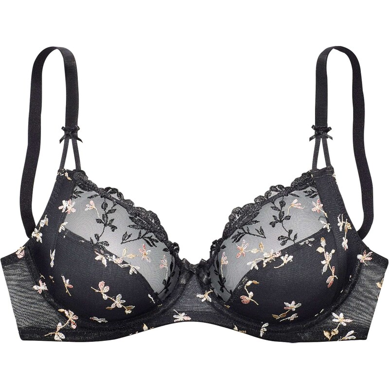 NUANCE Podprsenka zmiešané farby / čierna 54247204