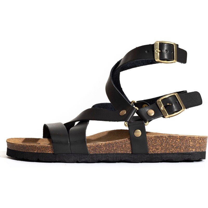 Bayton Remienkové sandále Armidale zlatá / čierna 54248581