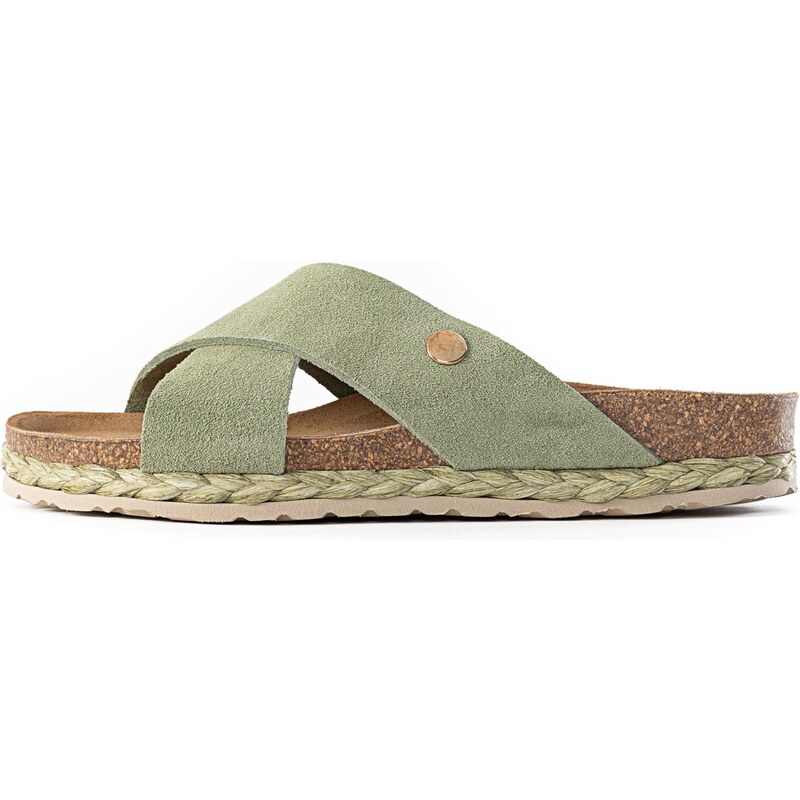 Bayton Šľapky Burgos hnedá / kaki 54248705