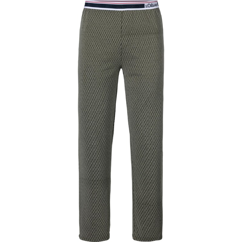 s.Oliver Pyžamové nohavice béžová / námornícka modrá / čierna / biela 54249723